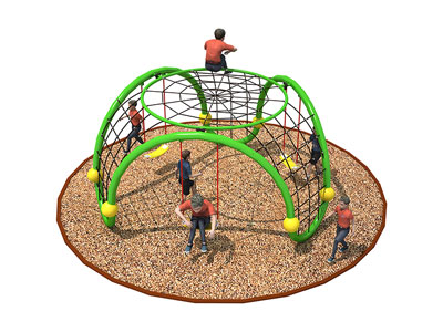 Chidlren Outdoor Metal Climber with Swing Sets ODCS-003
